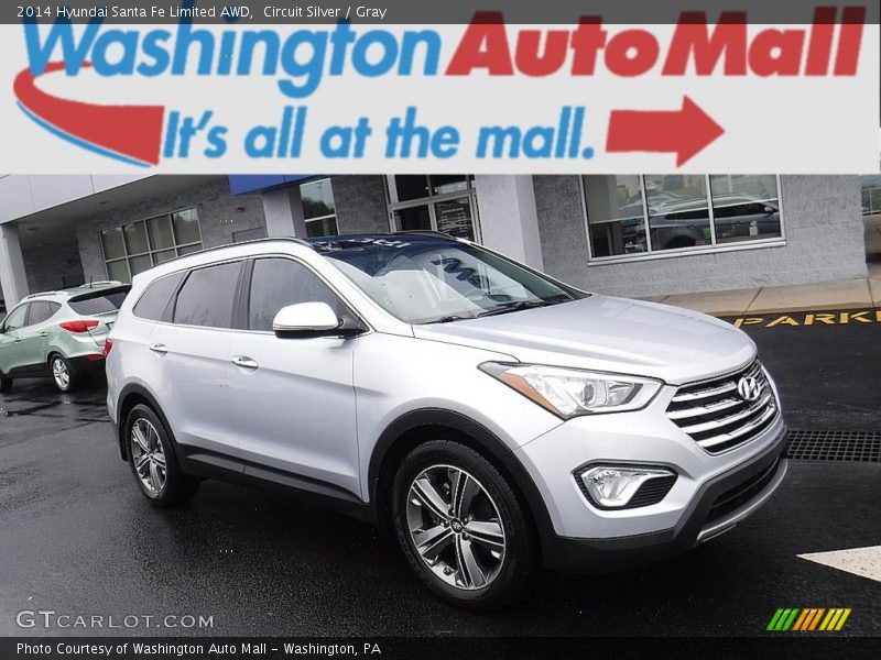 Circuit Silver / Gray 2014 Hyundai Santa Fe Limited AWD