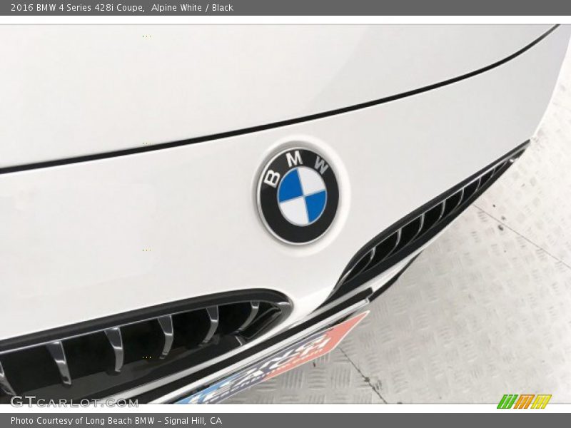Alpine White / Black 2016 BMW 4 Series 428i Coupe