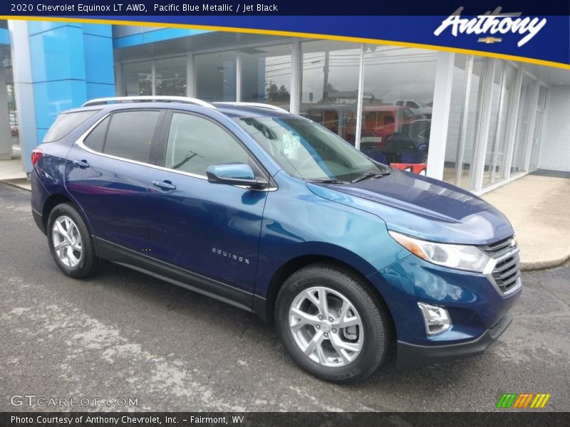 Pacific Blue Metallic / Jet Black 2020 Chevrolet Equinox LT AWD