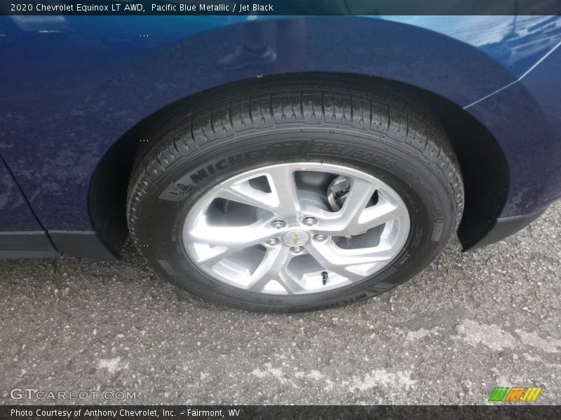 Pacific Blue Metallic / Jet Black 2020 Chevrolet Equinox LT AWD