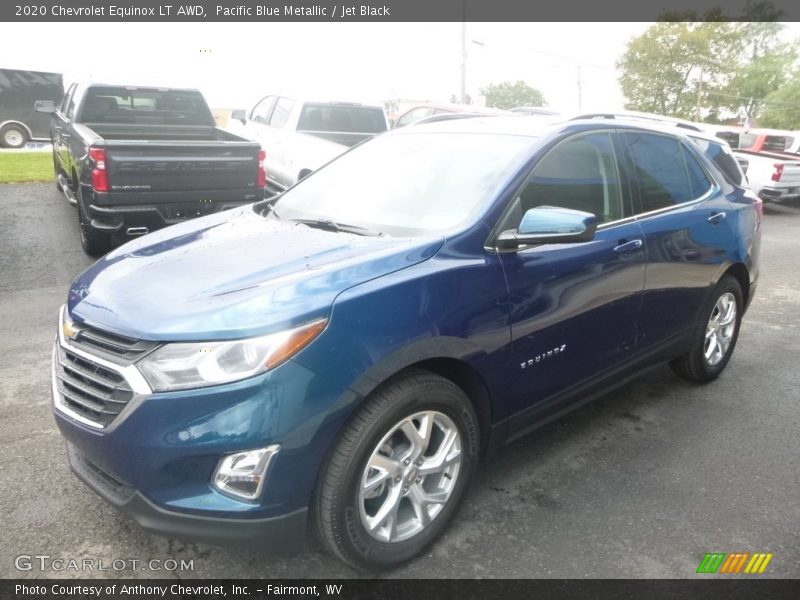 Pacific Blue Metallic / Jet Black 2020 Chevrolet Equinox LT AWD