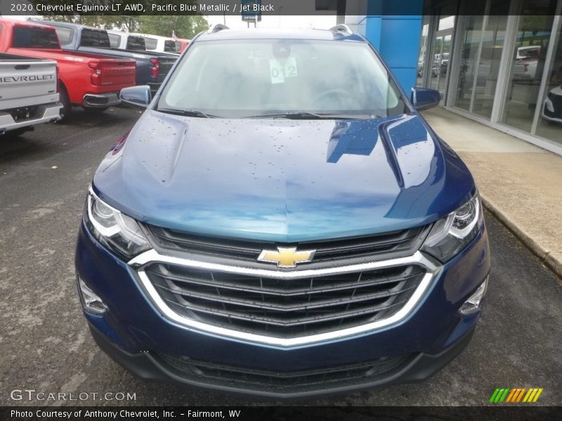 Pacific Blue Metallic / Jet Black 2020 Chevrolet Equinox LT AWD