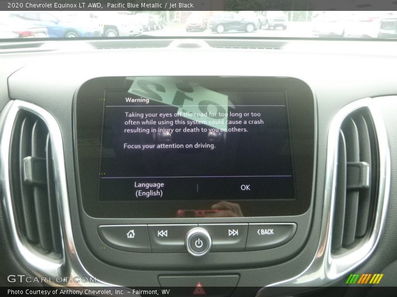 Pacific Blue Metallic / Jet Black 2020 Chevrolet Equinox LT AWD