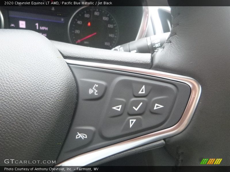 Pacific Blue Metallic / Jet Black 2020 Chevrolet Equinox LT AWD