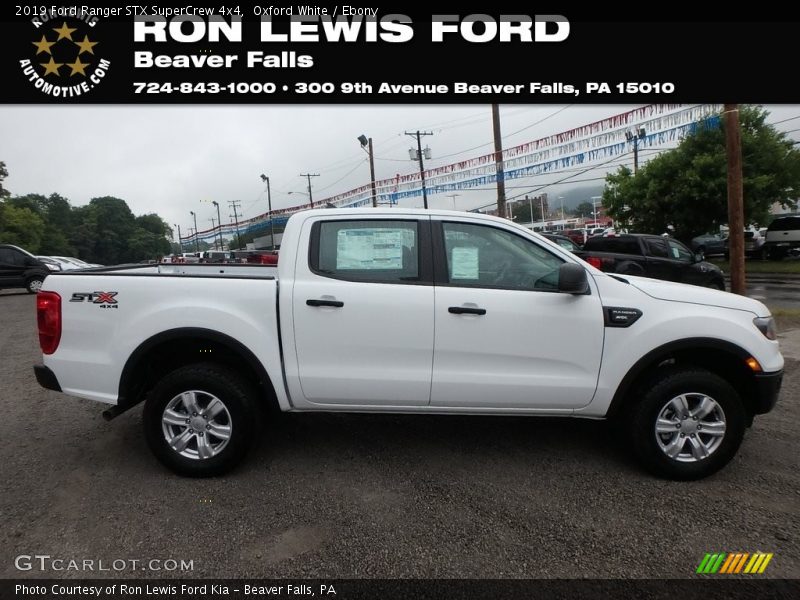 Oxford White / Ebony 2019 Ford Ranger STX SuperCrew 4x4