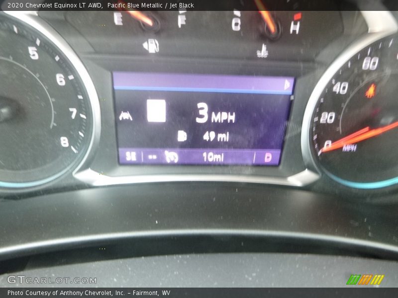 Pacific Blue Metallic / Jet Black 2020 Chevrolet Equinox LT AWD