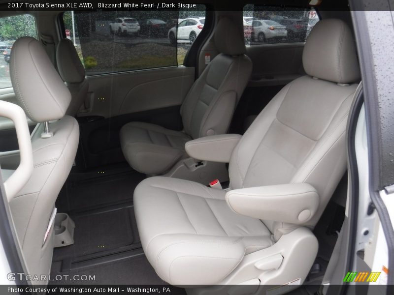 Blizzard White Pearl / Dark Bisque 2017 Toyota Sienna XLE AWD