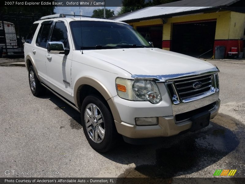 Oxford White / Camel 2007 Ford Explorer Eddie Bauer