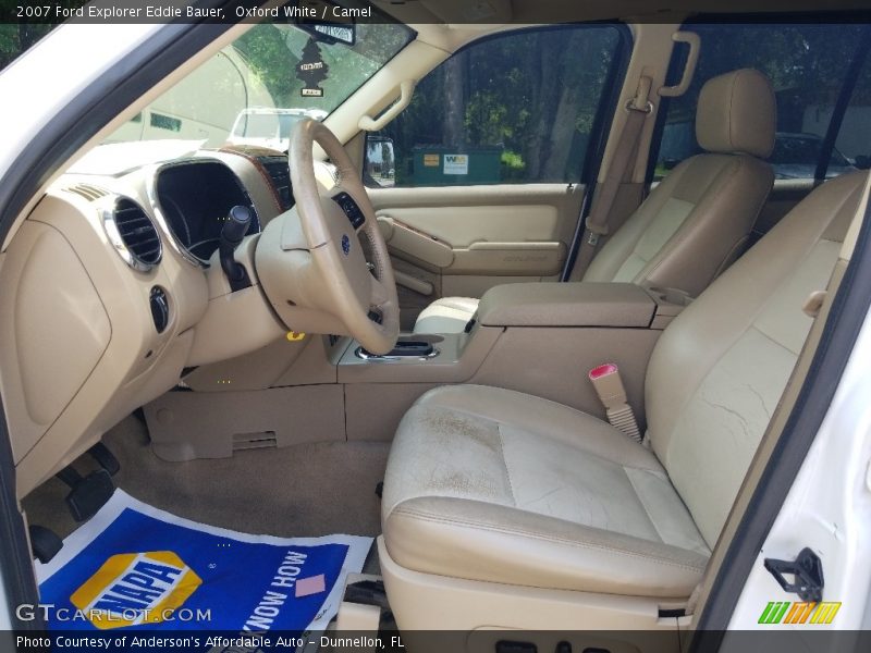 Oxford White / Camel 2007 Ford Explorer Eddie Bauer