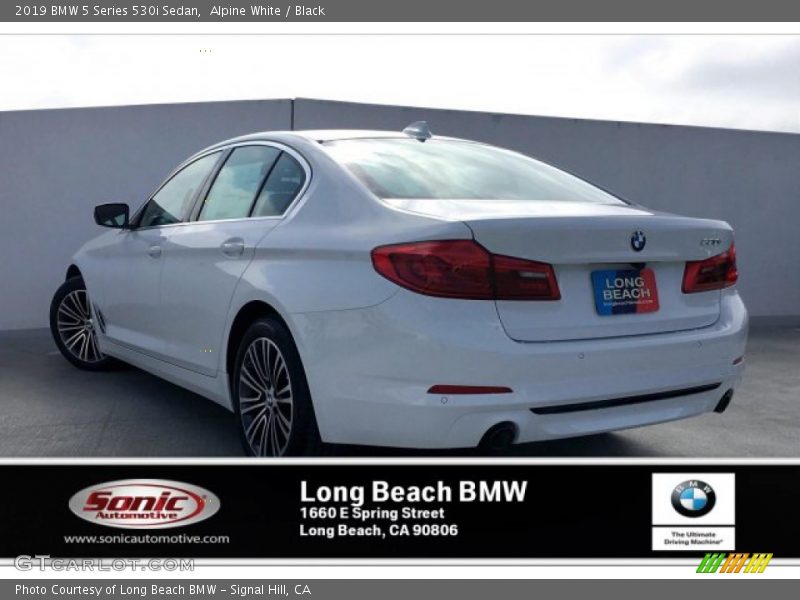 Alpine White / Black 2019 BMW 5 Series 530i Sedan