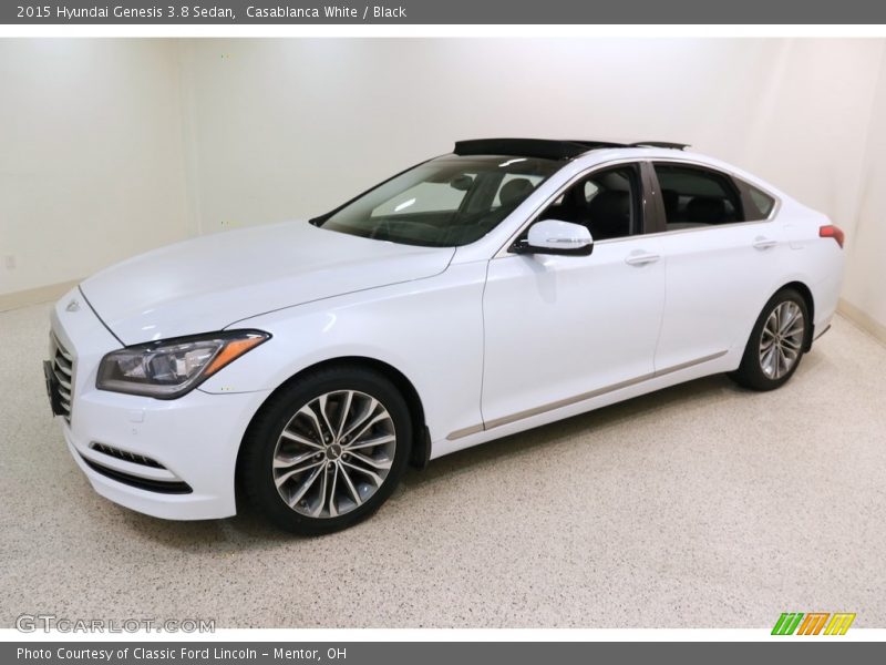 Casablanca White / Black 2015 Hyundai Genesis 3.8 Sedan