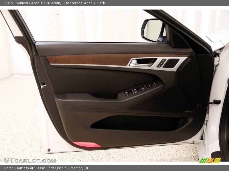 Casablanca White / Black 2015 Hyundai Genesis 3.8 Sedan