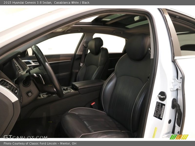Casablanca White / Black 2015 Hyundai Genesis 3.8 Sedan