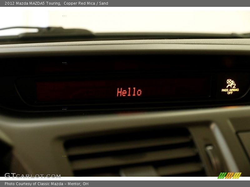 Copper Red Mica / Sand 2012 Mazda MAZDA5 Touring