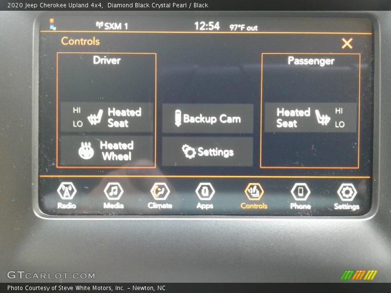 Controls of 2020 Cherokee Upland 4x4