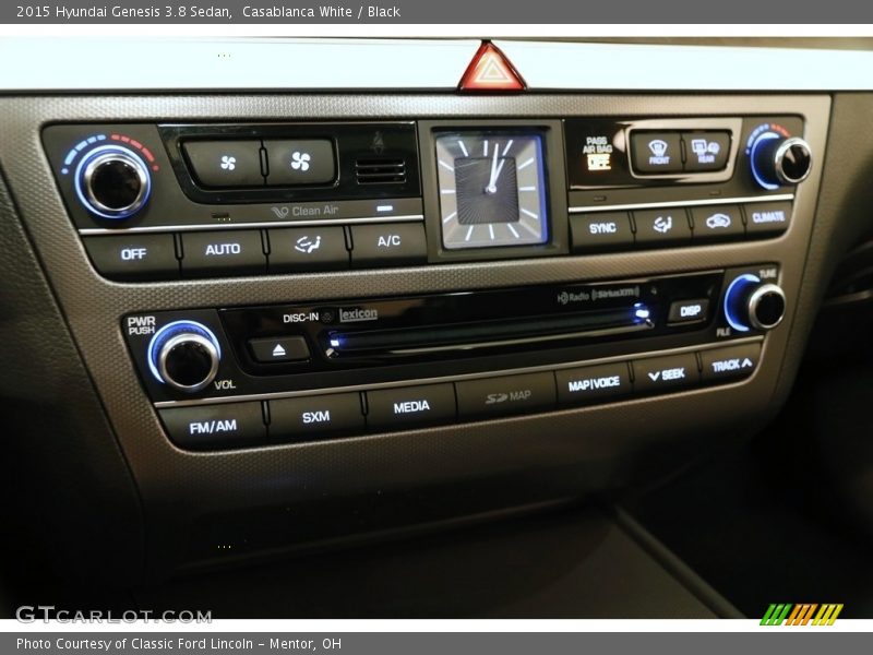 Casablanca White / Black 2015 Hyundai Genesis 3.8 Sedan
