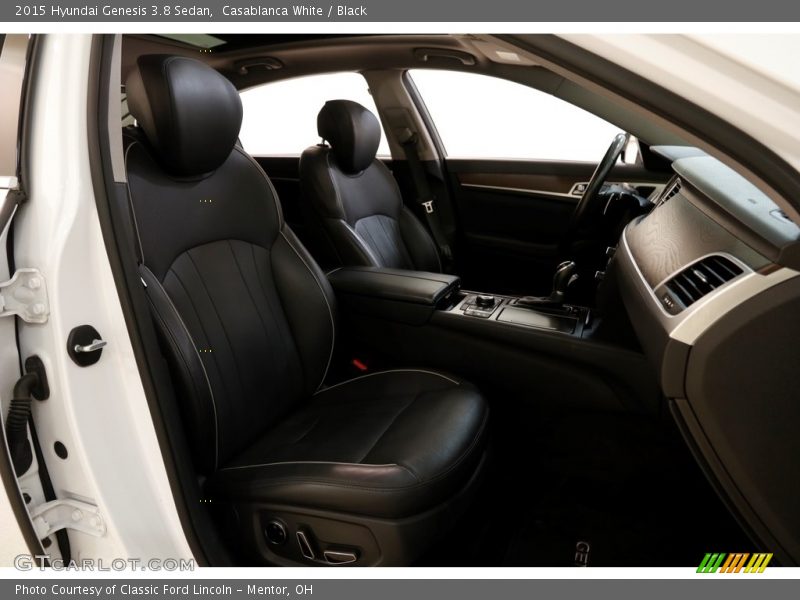 Casablanca White / Black 2015 Hyundai Genesis 3.8 Sedan