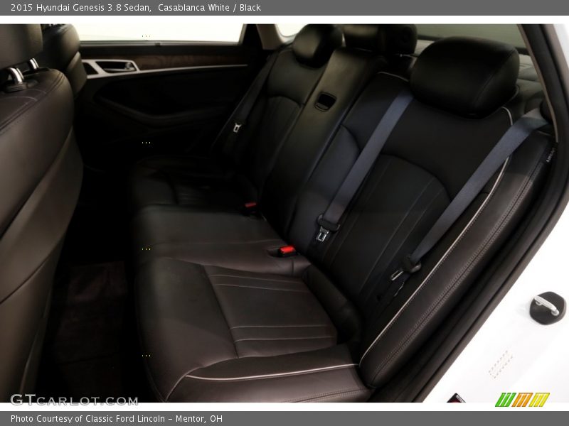 Casablanca White / Black 2015 Hyundai Genesis 3.8 Sedan