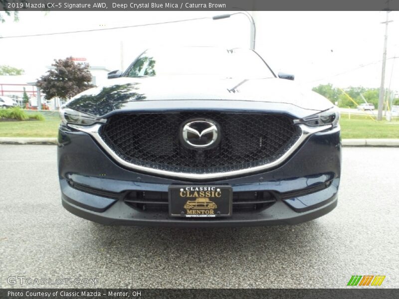 Deep Crystal Blue Mica / Caturra Brown 2019 Mazda CX-5 Signature AWD