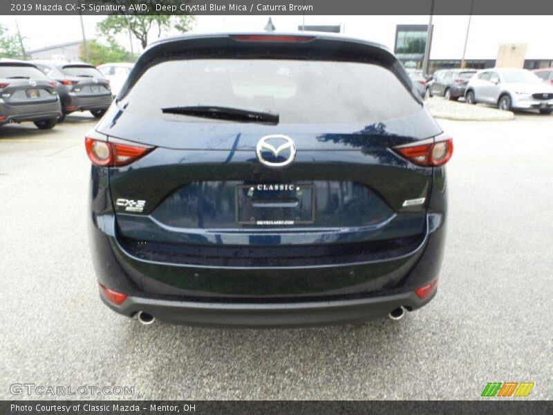 Deep Crystal Blue Mica / Caturra Brown 2019 Mazda CX-5 Signature AWD