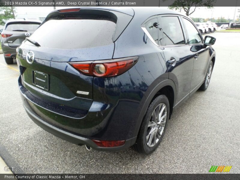 Deep Crystal Blue Mica / Caturra Brown 2019 Mazda CX-5 Signature AWD