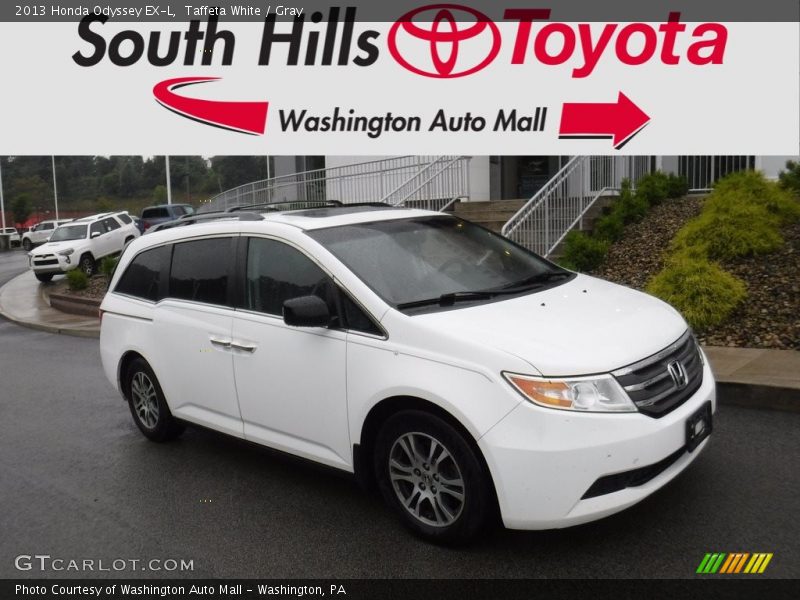 Taffeta White / Gray 2013 Honda Odyssey EX-L
