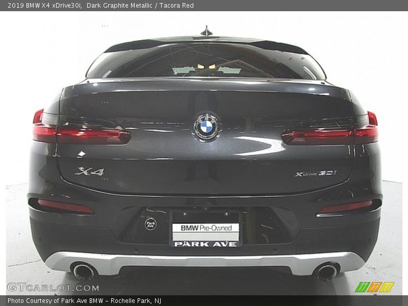 Dark Graphite Metallic / Tacora Red 2019 BMW X4 xDrive30i