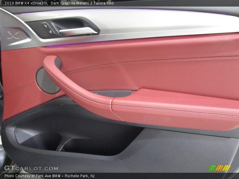 Dark Graphite Metallic / Tacora Red 2019 BMW X4 xDrive30i