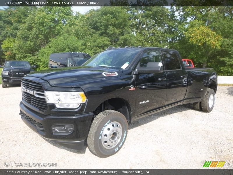 Black / Black 2019 Ram 3500 Big Horn Crew Cab 4x4