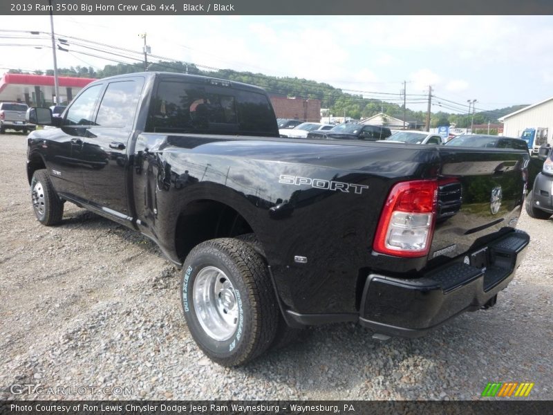 Black / Black 2019 Ram 3500 Big Horn Crew Cab 4x4