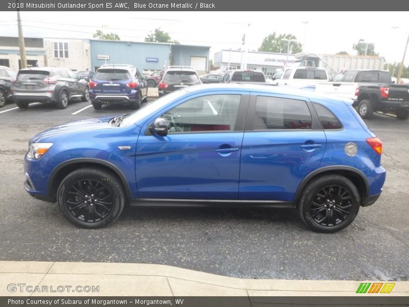 Blue Octane Metallic / Black 2018 Mitsubishi Outlander Sport ES AWC