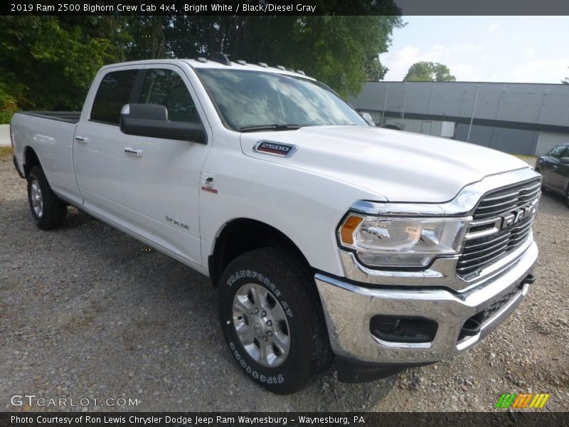 Bright White / Black/Diesel Gray 2019 Ram 2500 Bighorn Crew Cab 4x4