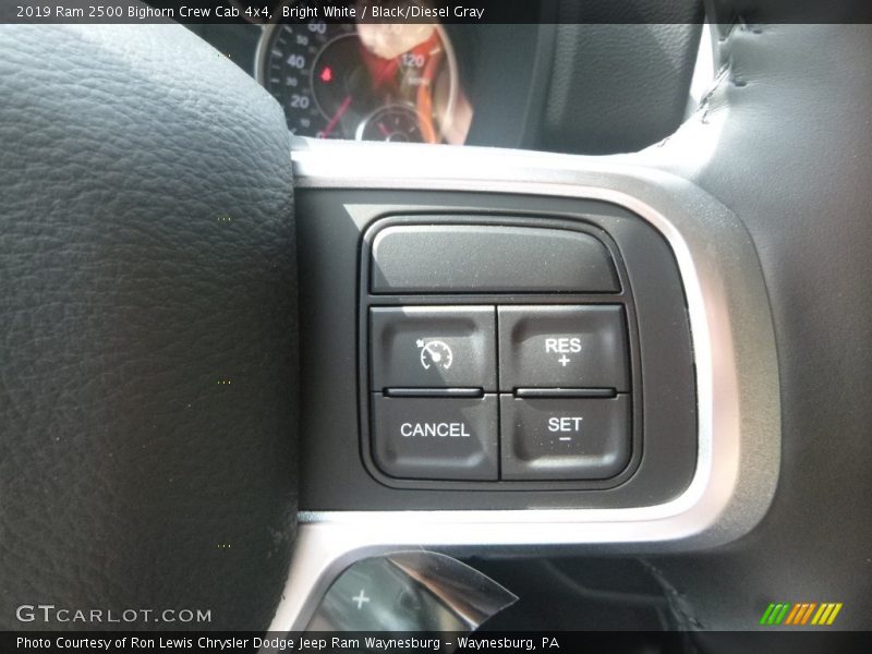 Bright White / Black/Diesel Gray 2019 Ram 2500 Bighorn Crew Cab 4x4