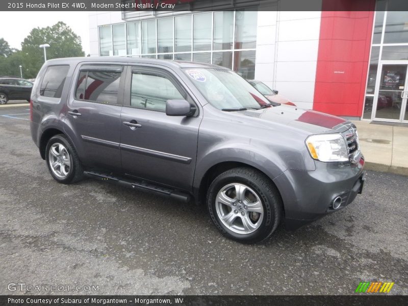 Modern Steel Metallic / Gray 2015 Honda Pilot EX 4WD