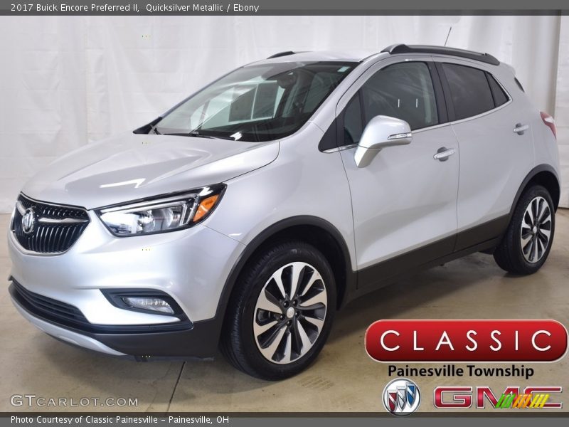 Quicksilver Metallic / Ebony 2017 Buick Encore Preferred II