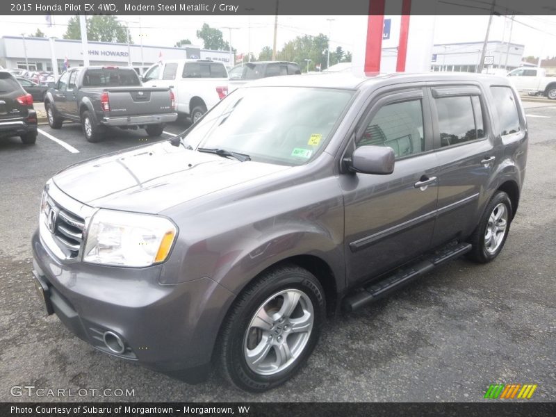 Modern Steel Metallic / Gray 2015 Honda Pilot EX 4WD