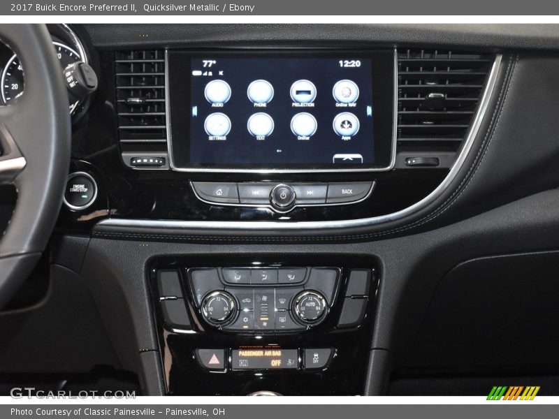 Quicksilver Metallic / Ebony 2017 Buick Encore Preferred II