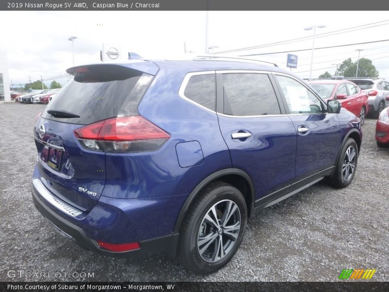 Caspian Blue / Charcoal 2019 Nissan Rogue SV AWD