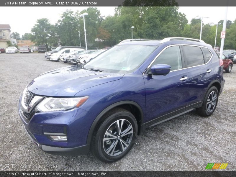 Caspian Blue / Charcoal 2019 Nissan Rogue SV AWD