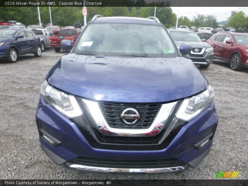 Caspian Blue / Charcoal 2019 Nissan Rogue SV AWD