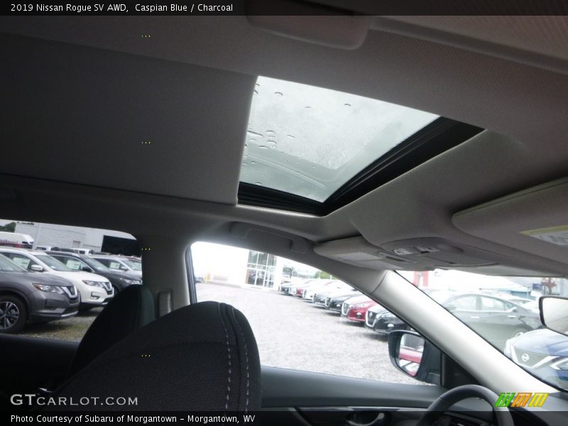 Caspian Blue / Charcoal 2019 Nissan Rogue SV AWD