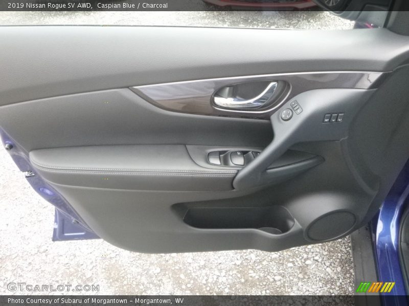 Caspian Blue / Charcoal 2019 Nissan Rogue SV AWD