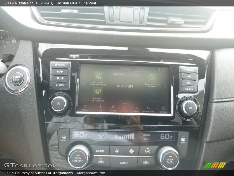 Caspian Blue / Charcoal 2019 Nissan Rogue SV AWD