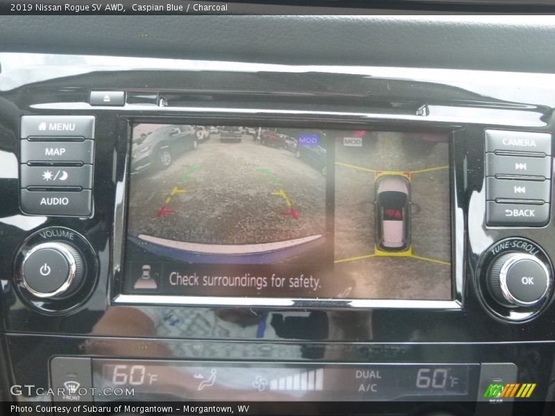 Caspian Blue / Charcoal 2019 Nissan Rogue SV AWD
