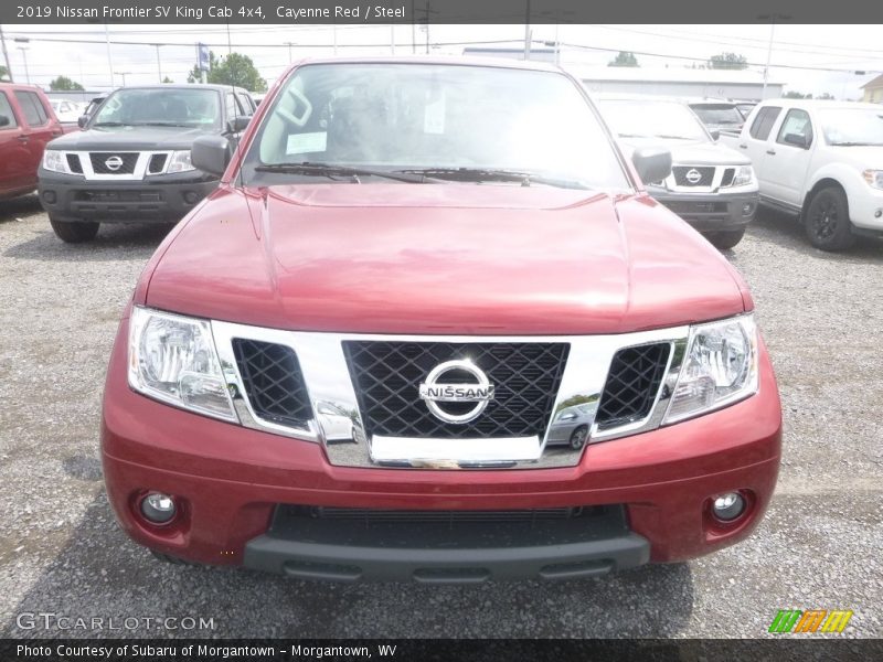 Cayenne Red / Steel 2019 Nissan Frontier SV King Cab 4x4