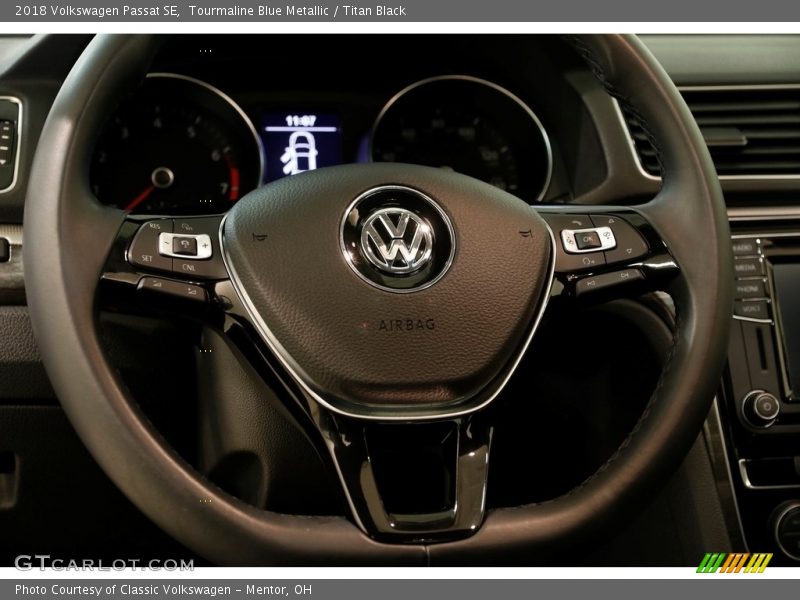 Tourmaline Blue Metallic / Titan Black 2018 Volkswagen Passat SE