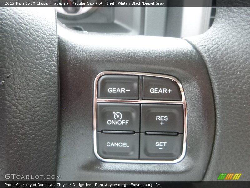 Bright White / Black/Diesel Gray 2019 Ram 1500 Classic Tradesman Regular Cab 4x4
