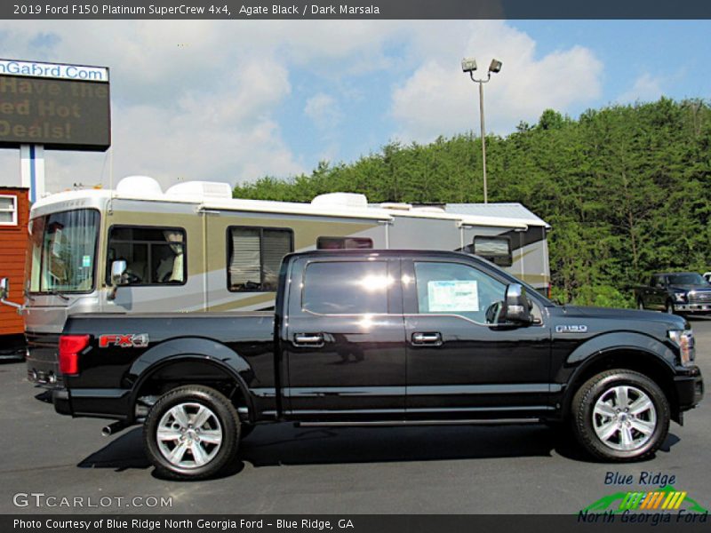 Agate Black / Dark Marsala 2019 Ford F150 Platinum SuperCrew 4x4