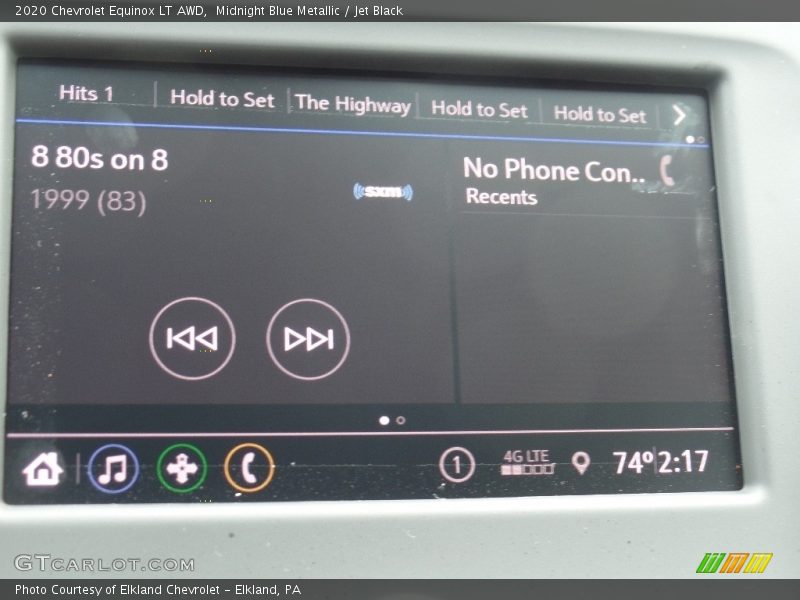 Midnight Blue Metallic / Jet Black 2020 Chevrolet Equinox LT AWD