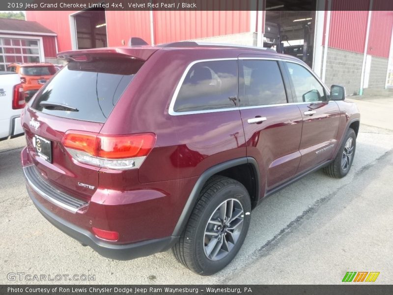 Velvet Red Pearl / Black 2019 Jeep Grand Cherokee Limited 4x4
